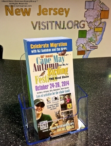 Cape May Autumn Birding Festival Brochure at Visitor's Information Center, Garden State Parkway, New Jersey. ©Mardi Welch Dickinson All Rights Reserved.