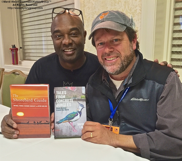 L. to R. Authors David Lindo & Michael O'Brien at the Cape May Fall Birding Festival 2015 Book signing evening, Grand Hotel, Cape May NJ. ©Mardi Welch Dickinson/KymryGroup All Rights Reserved.